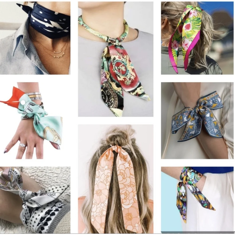 Beautiful Silky Soft Twilly Skinny Scarf